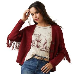 Ariat Red Rock Rogue Red Cardigan